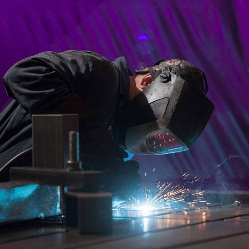 Welding an Esprit CNC cutting machine gantry in-house