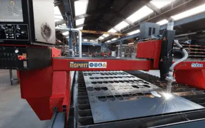Fully refurbished second-hand CNC plasma cutting machine at Esprit Automation